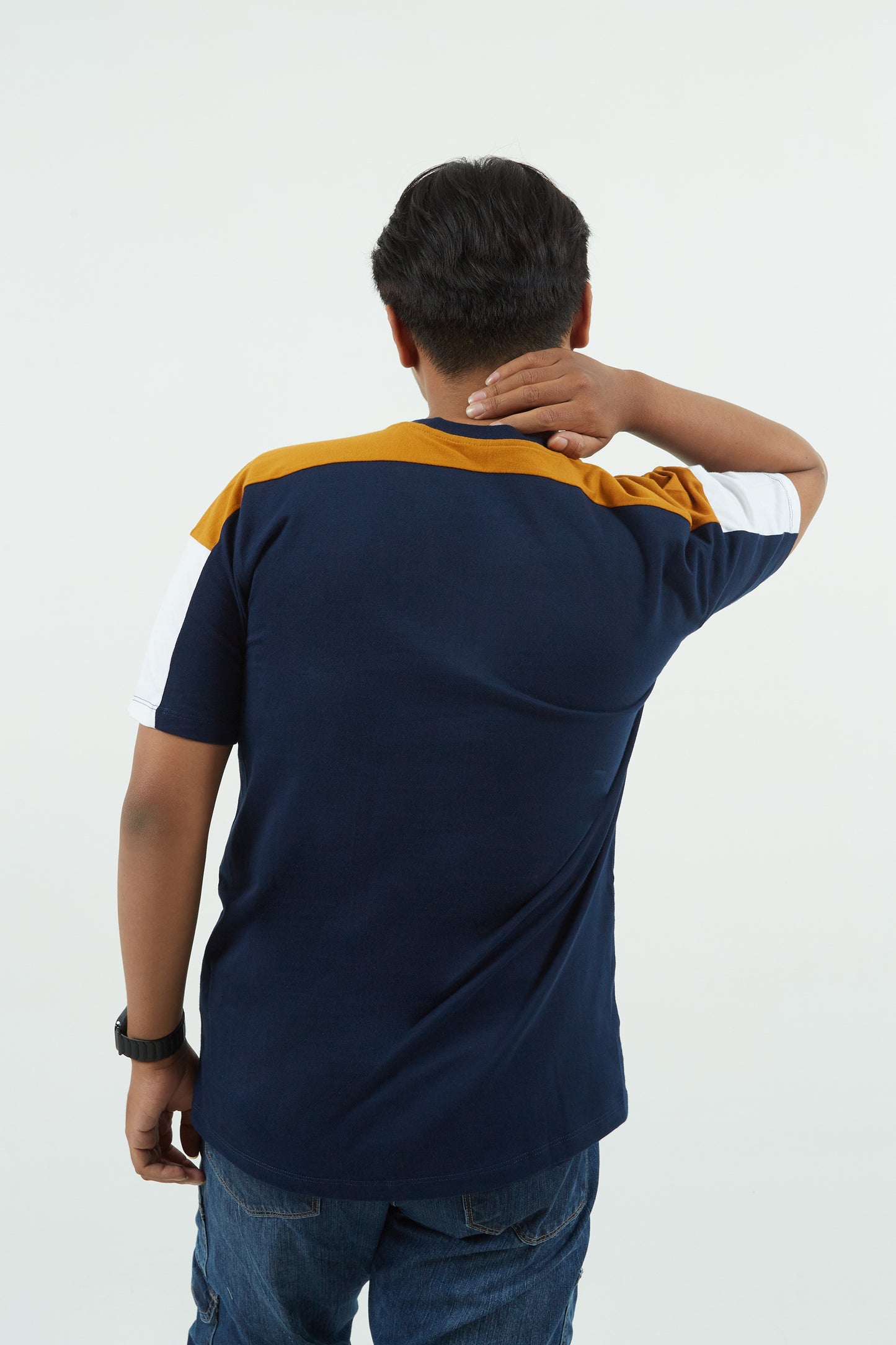 Dagadu Kaos Navy Sleeve Cut & Sew