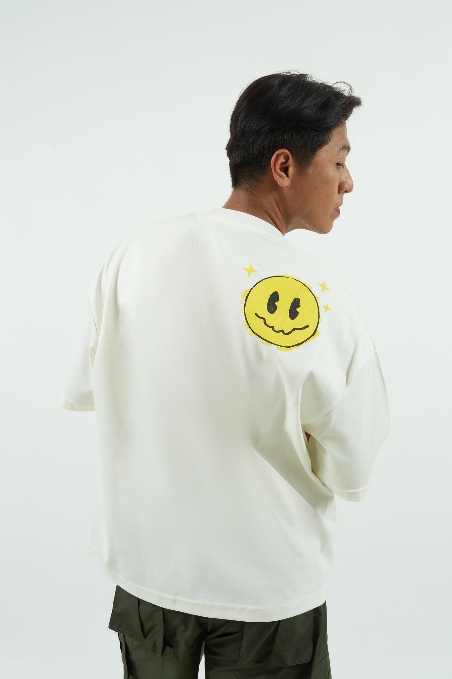 Dagadu Kaos Boxy Satir Everyday - Off White