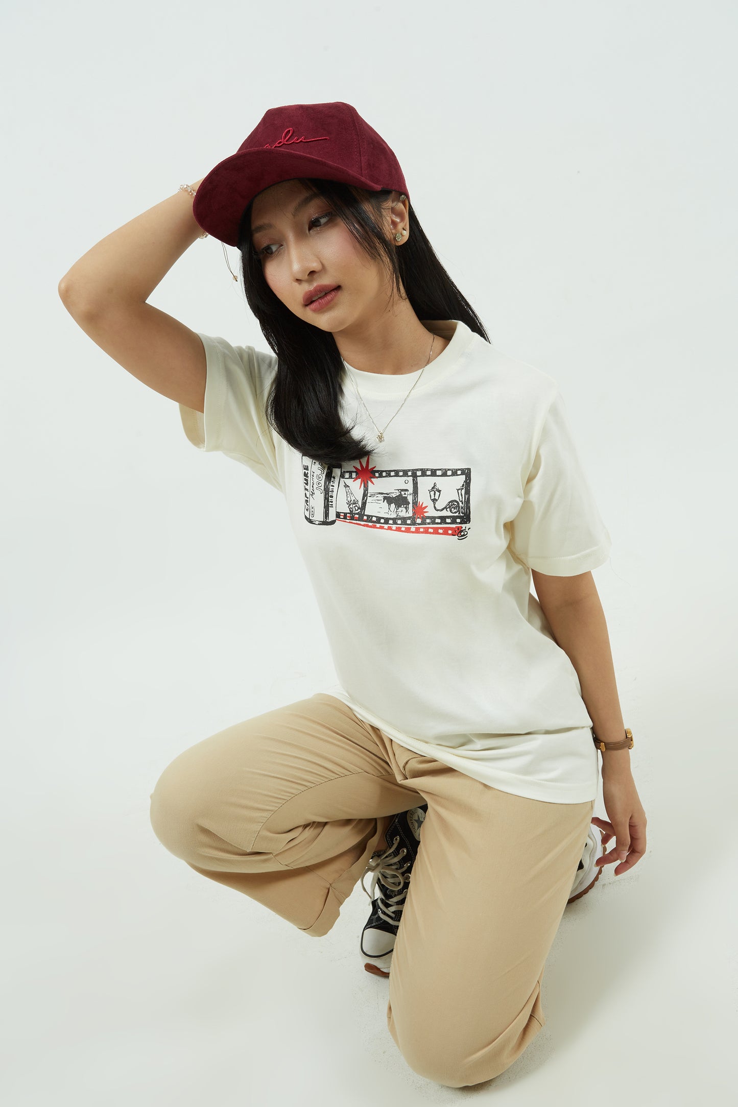 Dagadu Kaos Capture Memories - Off White