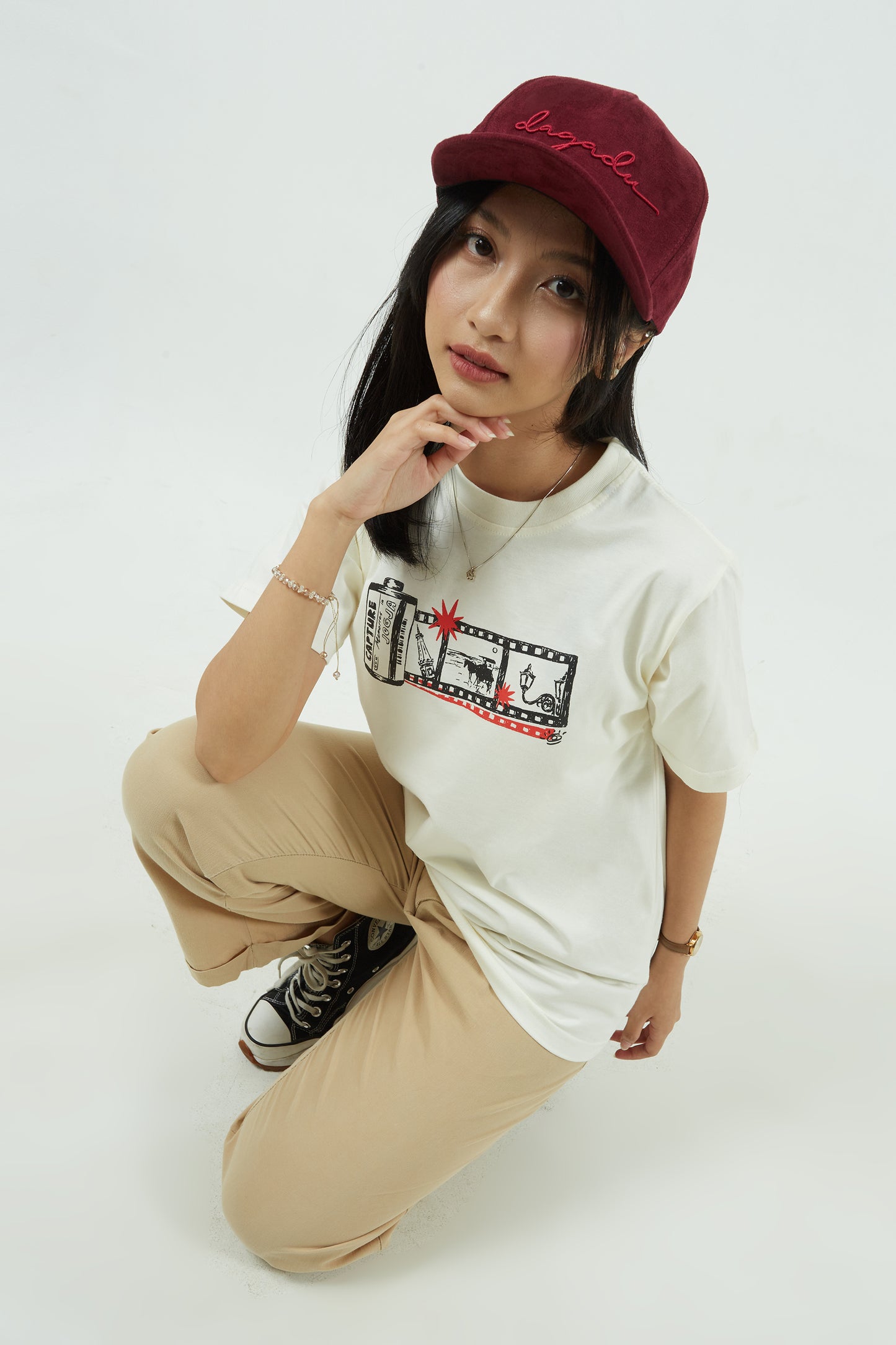 Dagadu Kaos Capture Memories - Off White