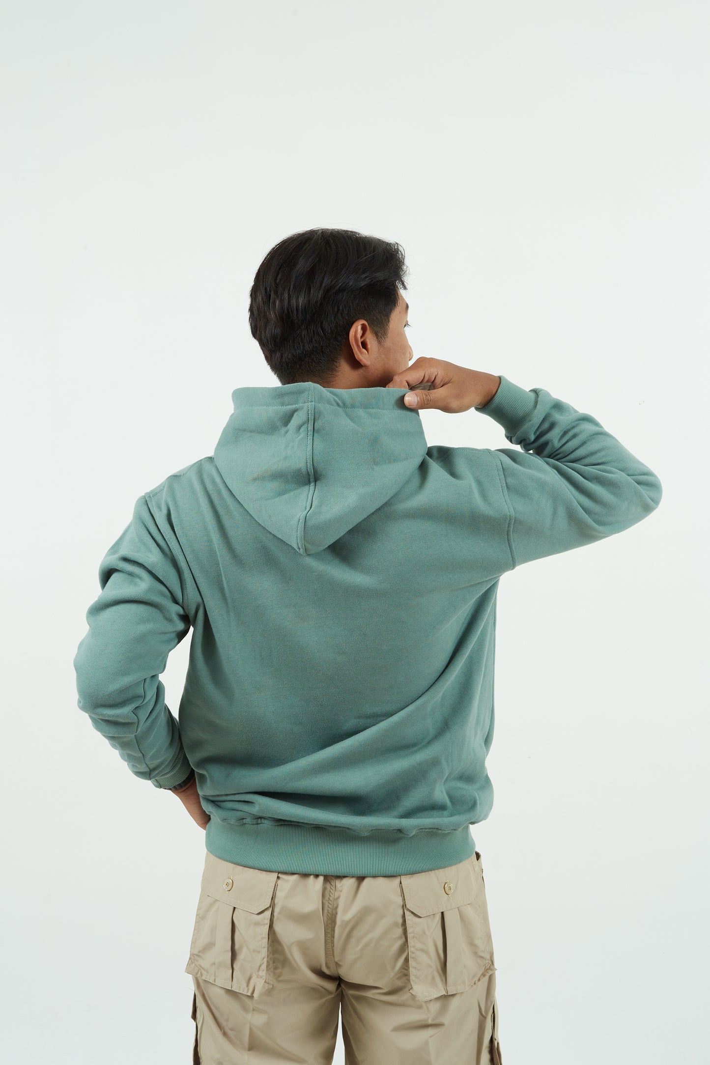 Dagadu Lengan Panjang Hoodie Oksigen - Mineral Green