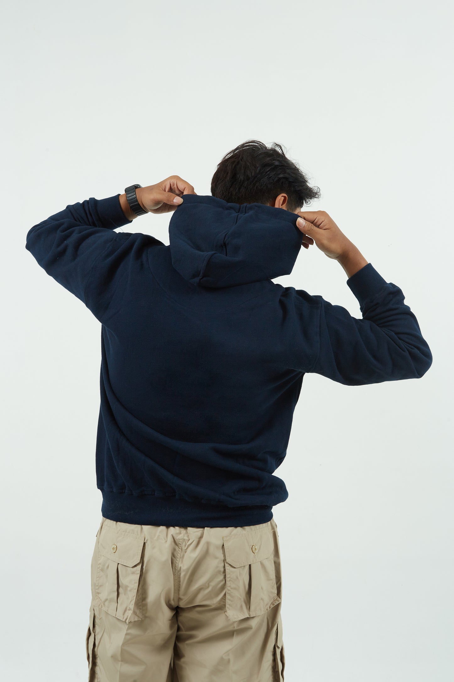 Dagadu Lengan Panjang Hoodie Nyasar - Navy