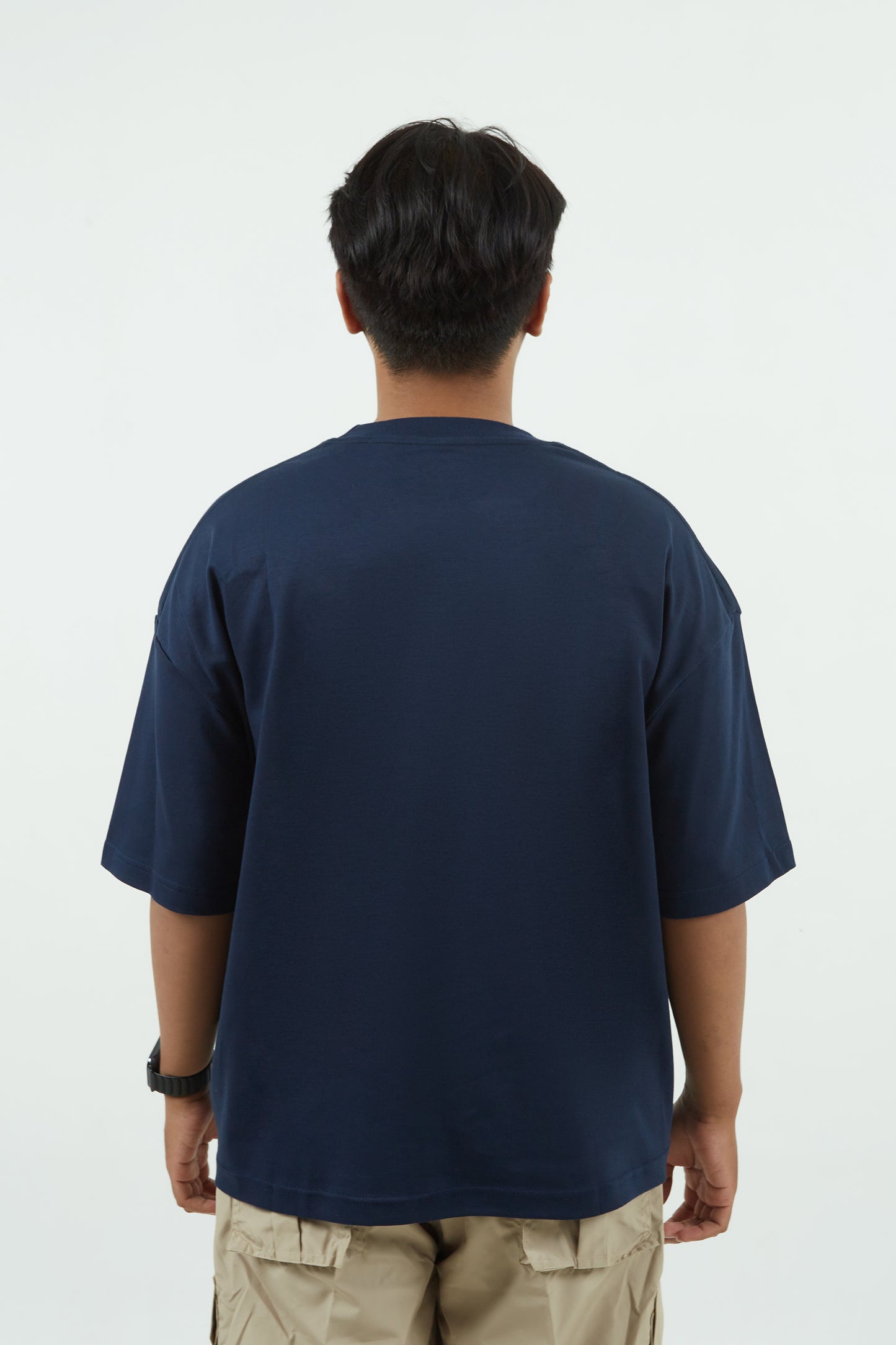 Dagadu Kaos Boxy Naik Kelas - Navy