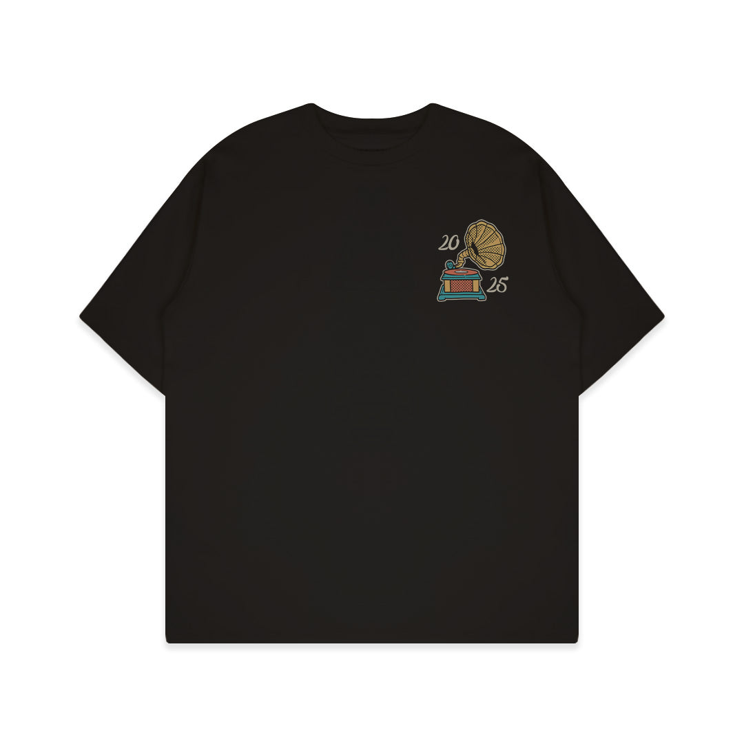 Boxy T-shirt Merch Live Project x Dagadu Live Project - Hitam