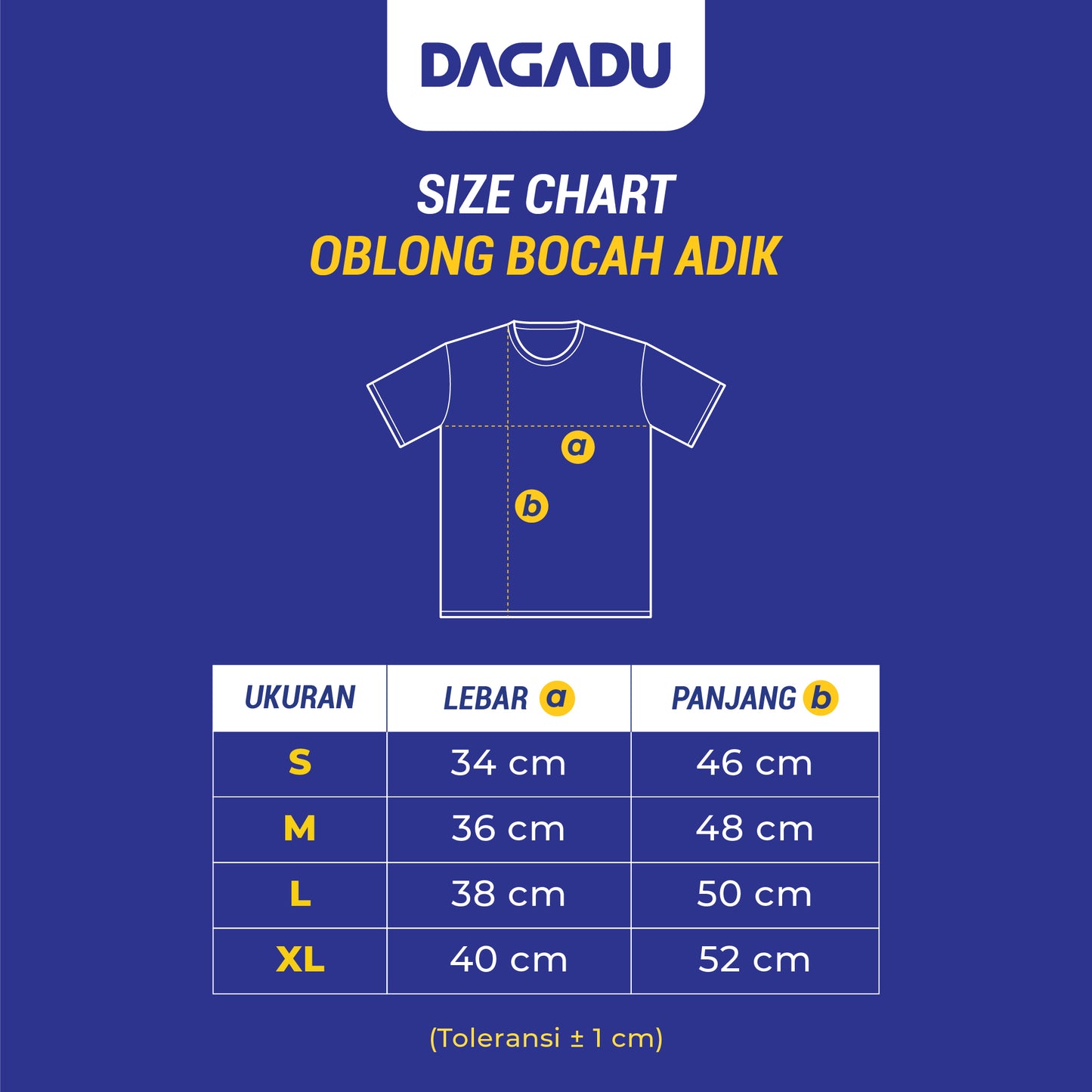 Dagadu Kaos Anak Usia 0-7 Tahun Bocil Senja - Azure Blue