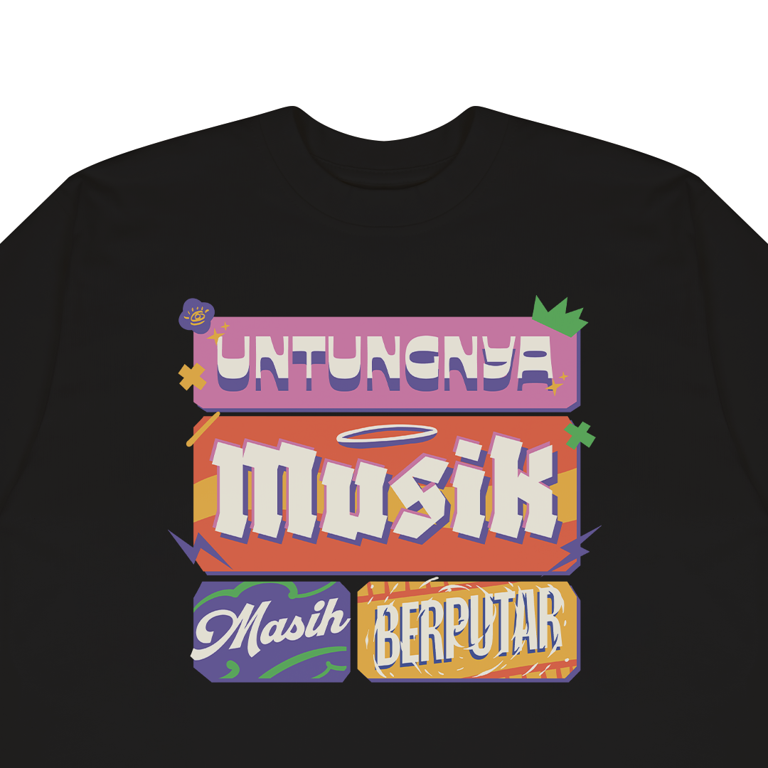 Kaos Merch Live Project x Dagadu Untungnya - Hitam