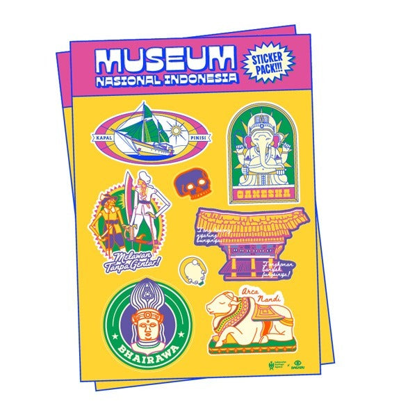 Sticker Set Dagadu Official Merch Museum Nasional Indonesia