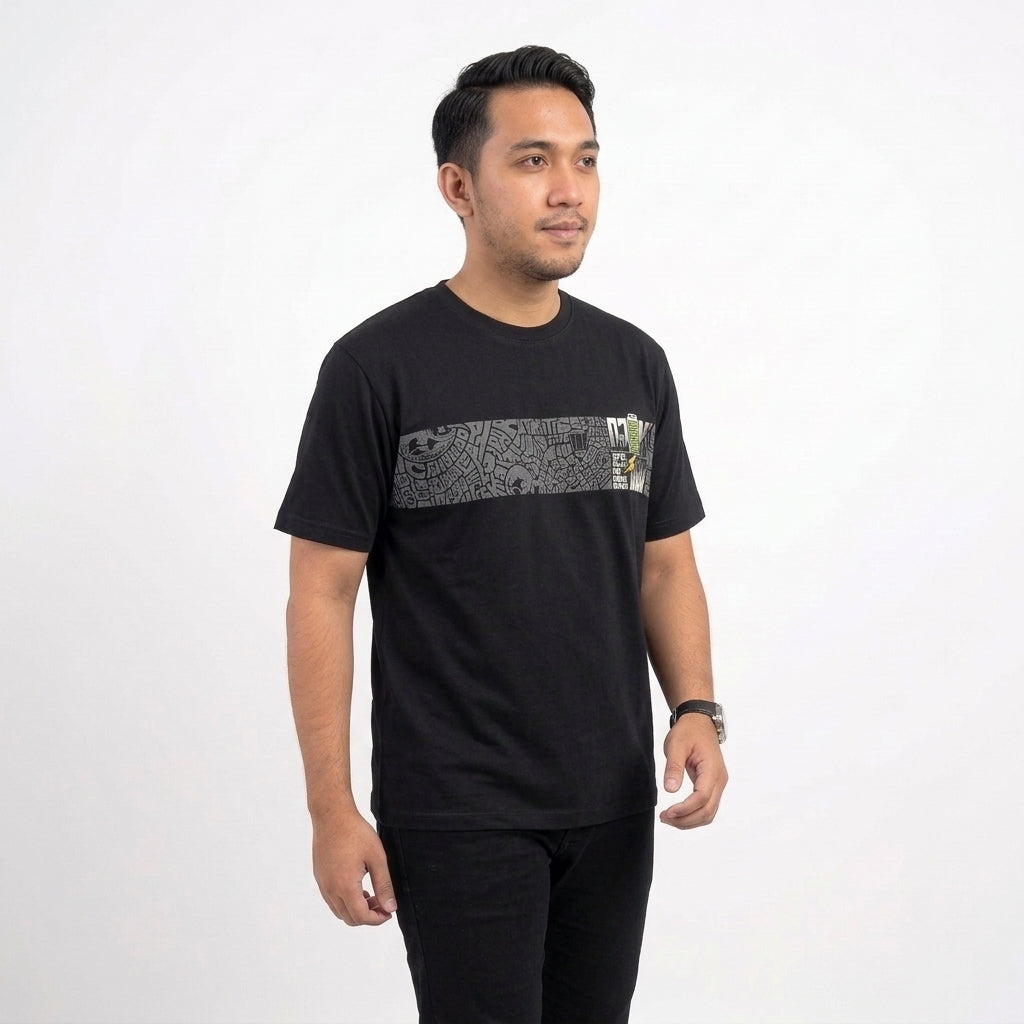 Dagadu Kaos Pria Lengan Pendek Reguler Scape Cotton Combed 24S