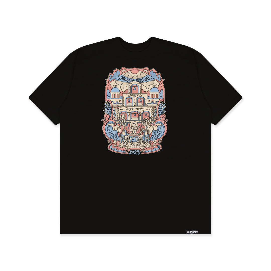 Pre Order Kaos Merch Jungwok x Dagadu Color - Hitam