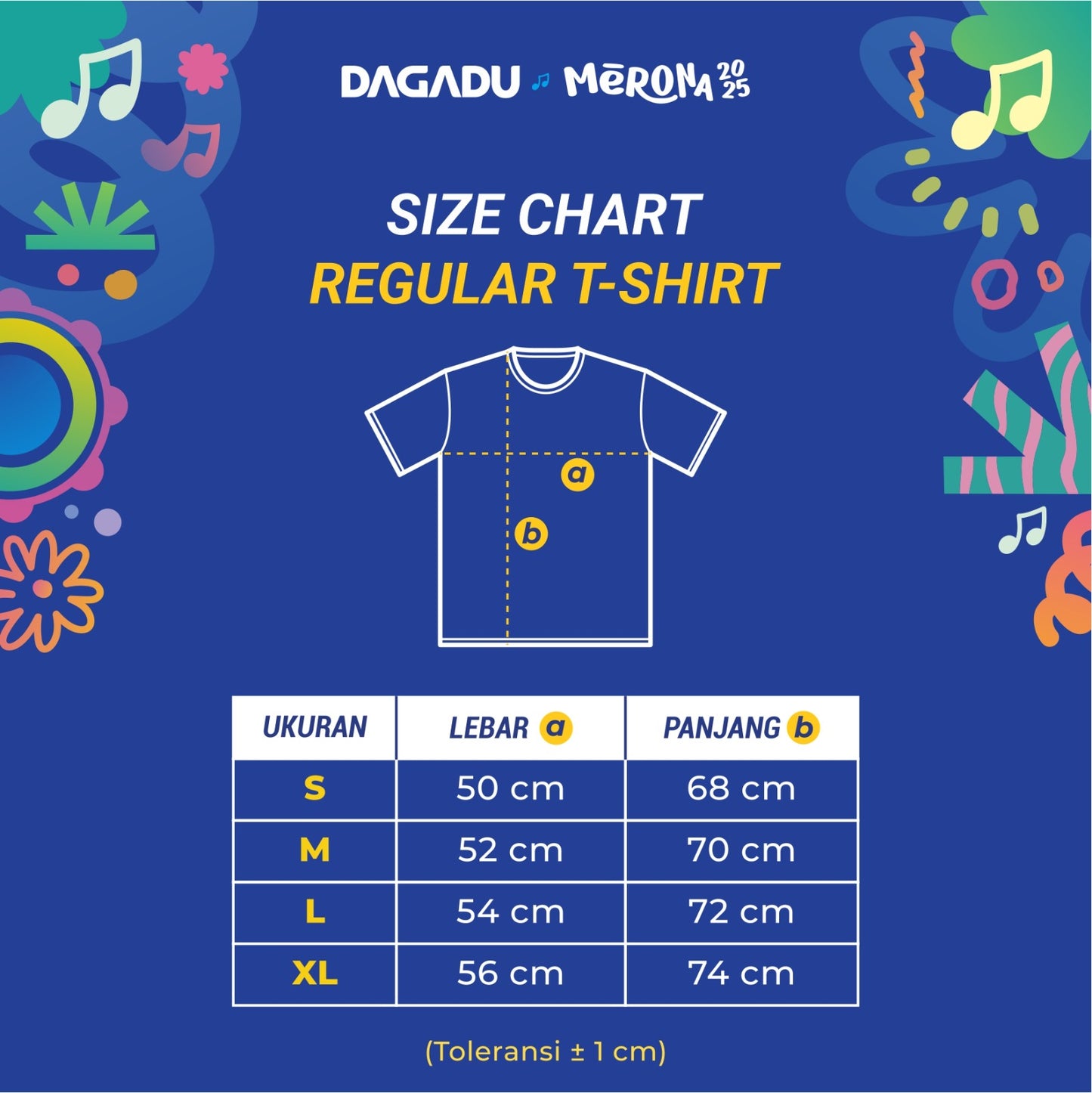 Dagadu Official Merch Merona 2025 - Navy