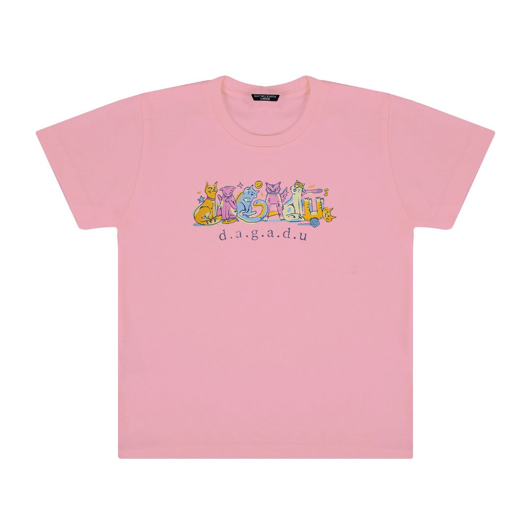 Dagadu Kaos Anak 0-7 Tahun Dakucing  - Blushing Rose