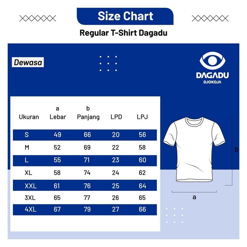 Dagadu Kaos Pria Lengan Panjang Reguler Maluw Cotton Combed 24S