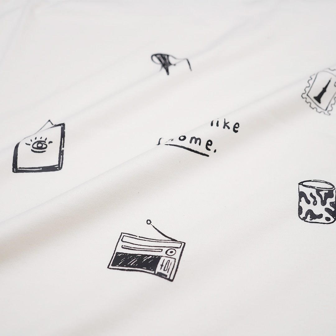 Dagadu Kaos Pria Lengan Pendek Ringer Tee Like Home Cotton Combed 24S