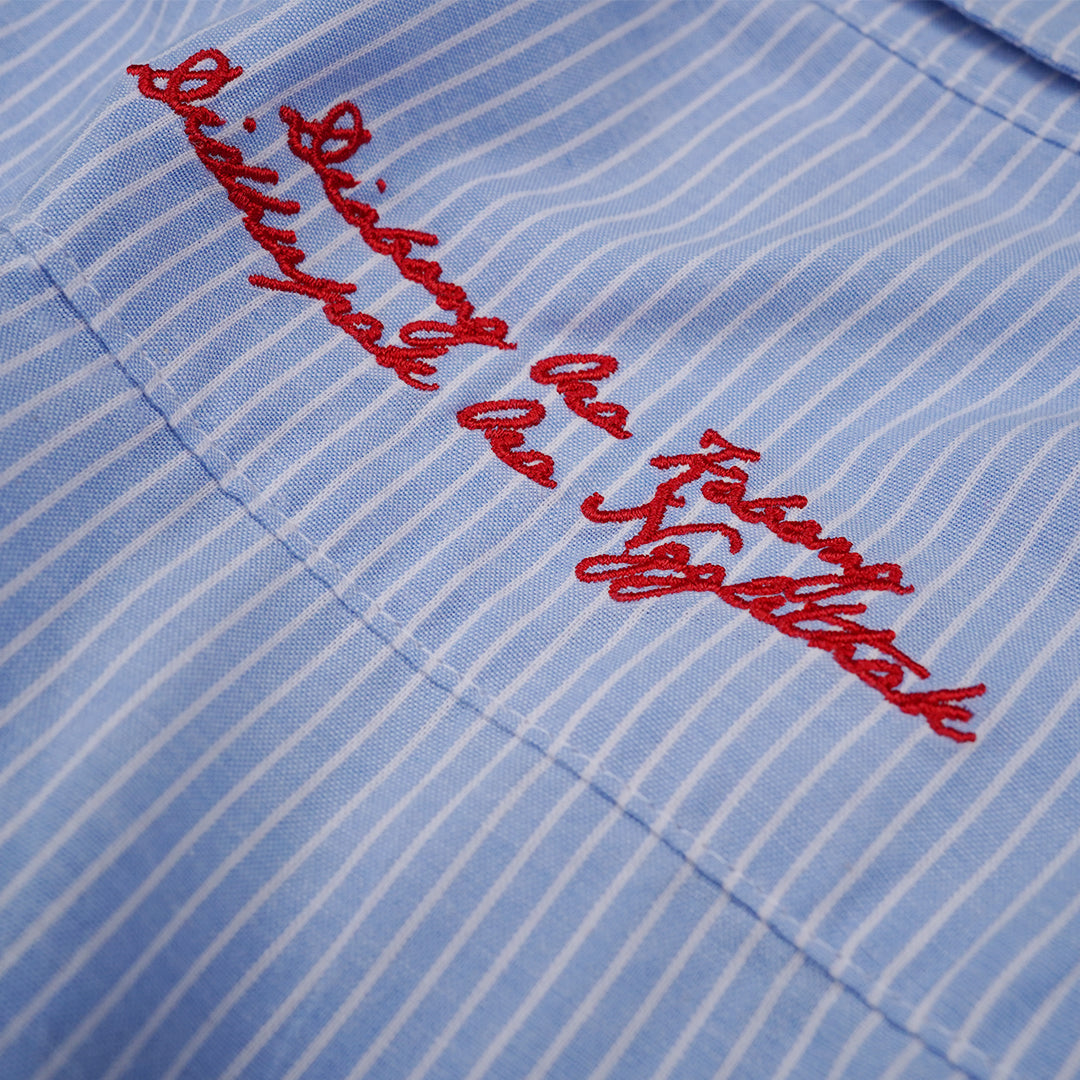 Dagadu Embroidered Cropped Shirt - Kemeja Wanita