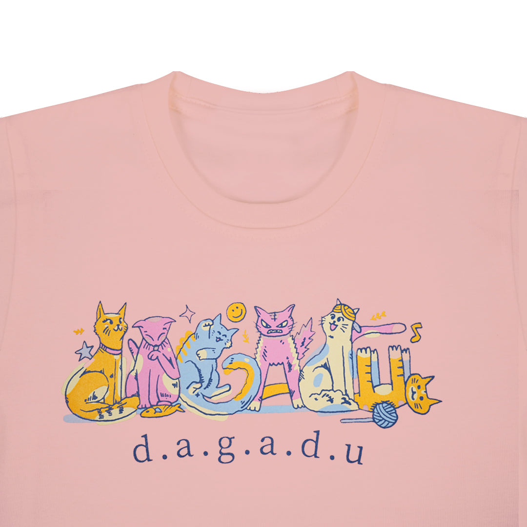 Dagadu Kaos Anak 0-7 Tahun Dakucing  - Blushing Rose