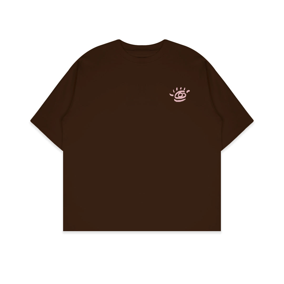 Dagadu Kaos Boxy Diobong Ora Kobong - Deep Mahogany