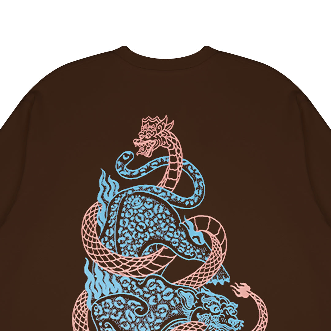 Dagadu Kaos Boxy Diobong Ora Kobong - Deep Mahogany