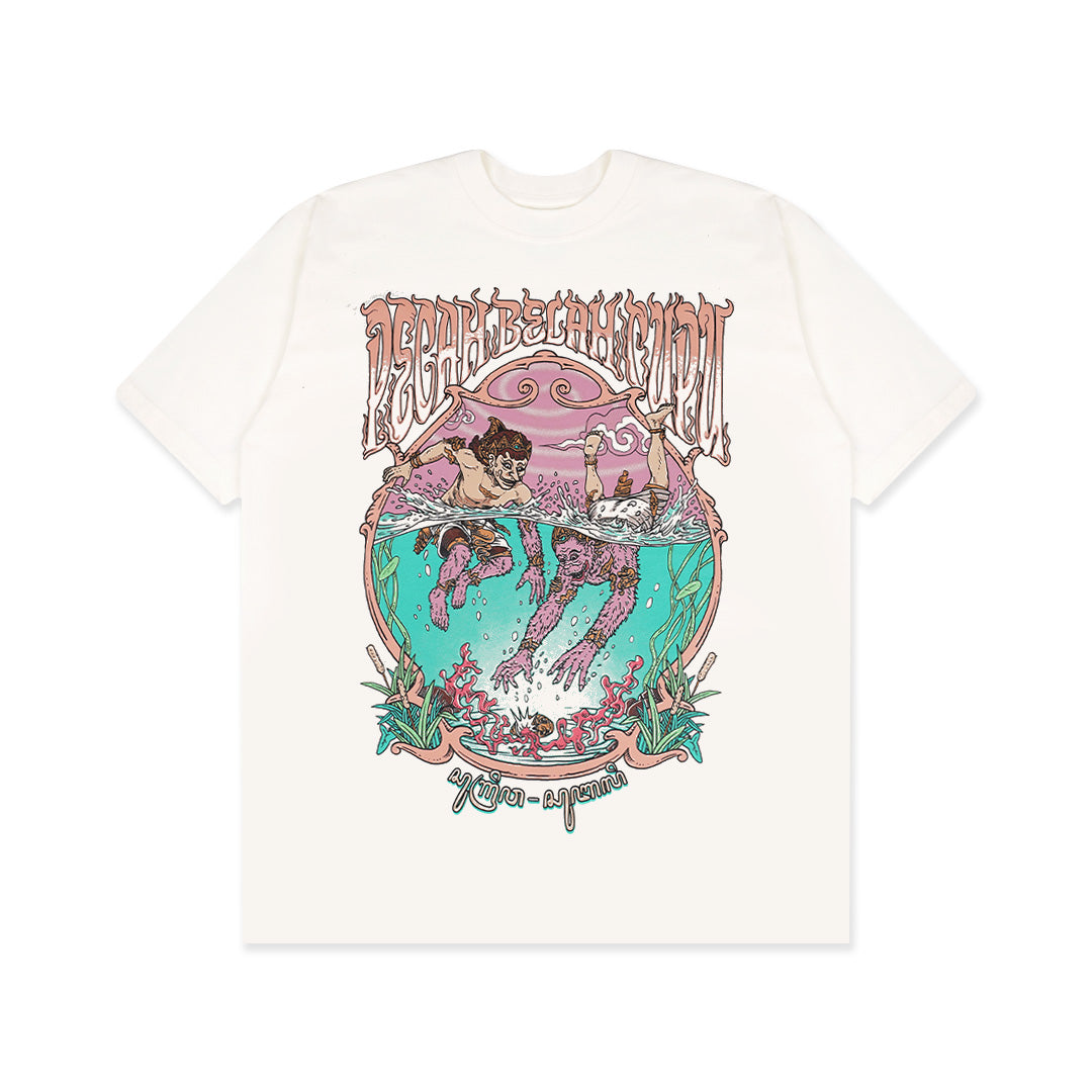 Dagadu Kaos Legacy Pecah Belah Cupu - Off White