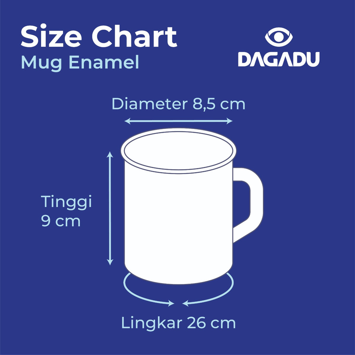 Dagadu Nightlife Mug Enamel