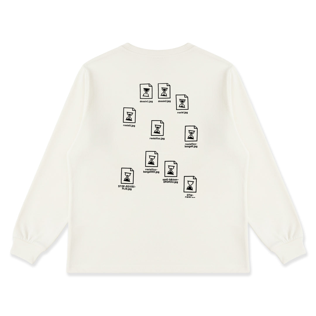 Dagadu T-Shirt Rib Long Sleeve Revisi | Kaos Lengan Panjang Pria Wanita | Cotton Combed