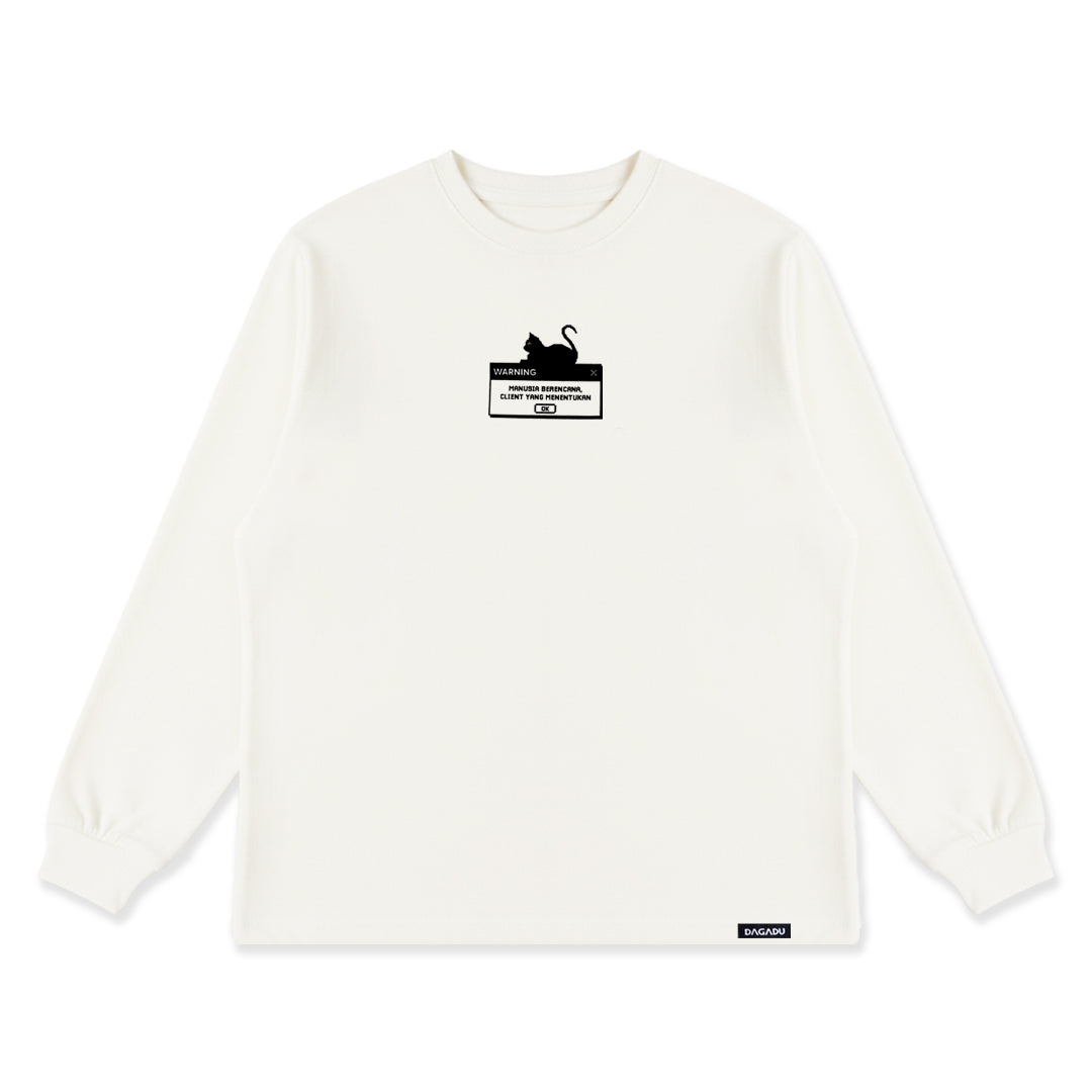 Dagadu T-Shirt Rib Long Sleeve Revisi | Kaos Lengan Panjang Pria Wanita | Cotton Combed