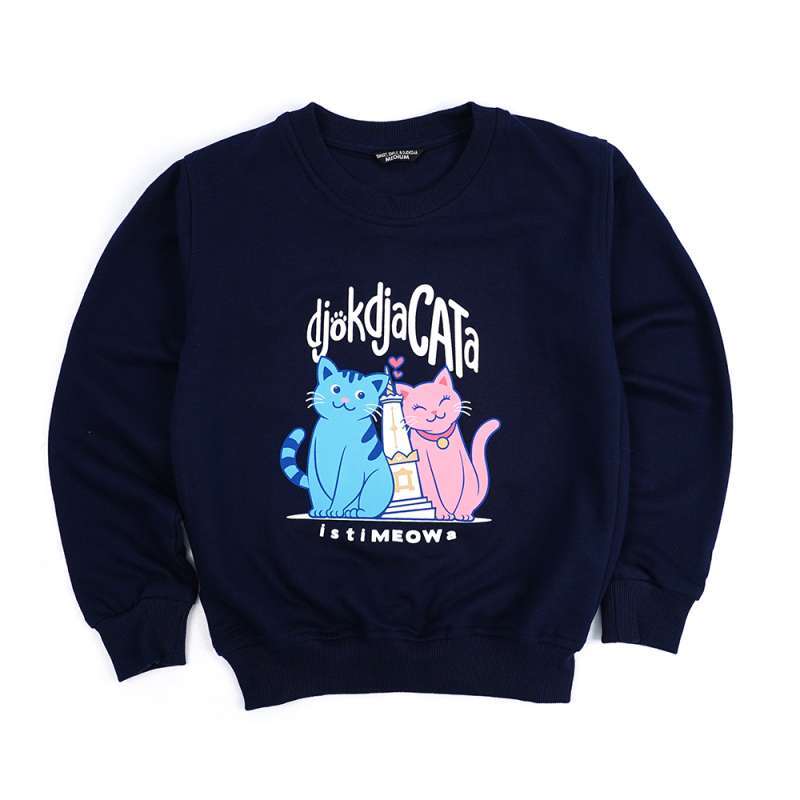 Dagadu Crewneck Anak Usia 0-7 Tahun Jogjacata - Biru Navy