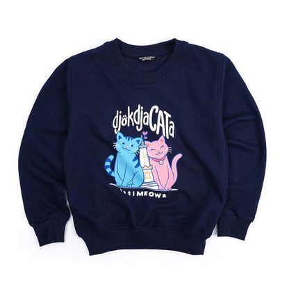 Dagadu Crewneck Anak Usia 0-7 Tahun Jogjacata - Biru Navy