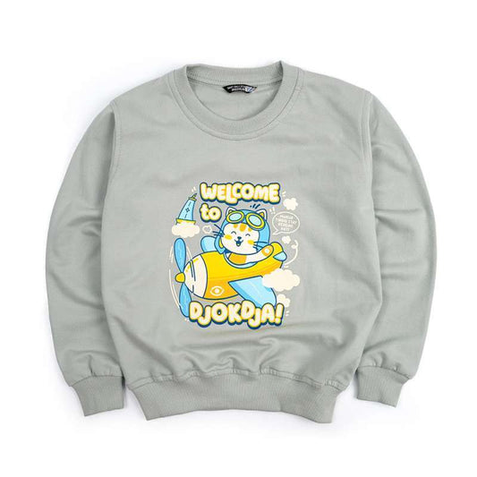 Dagadu Crewneck Anak Usia 0-7 Tahun Welcome Djokdja - Seafoam