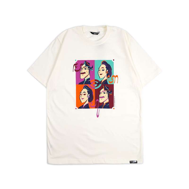 Dagadu Kaos Abdi Warhol - Off White