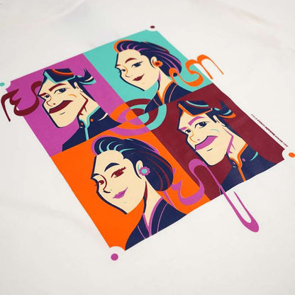 Dagadu Kaos Abdi Warhol - Off White