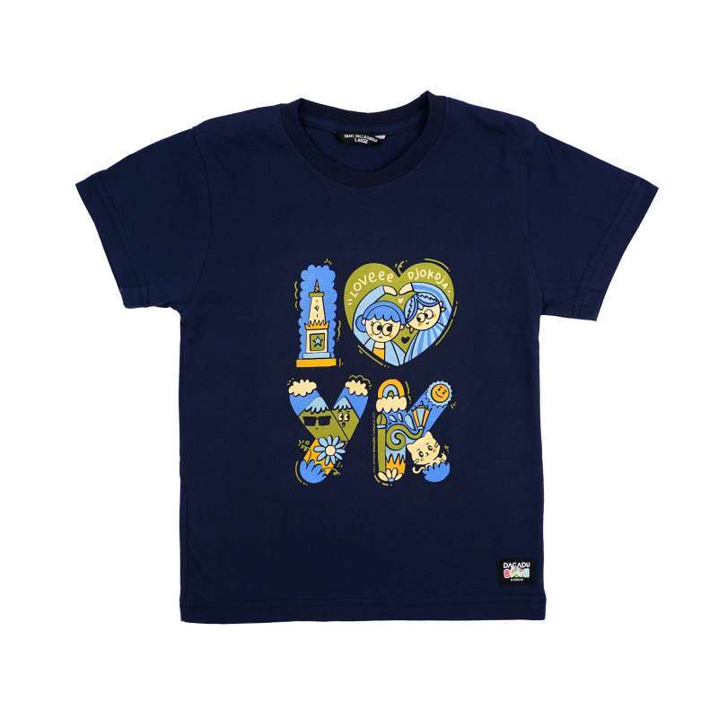 Dagadu Kaos Anak 0-7 Tahun Love Djokdja - Navy