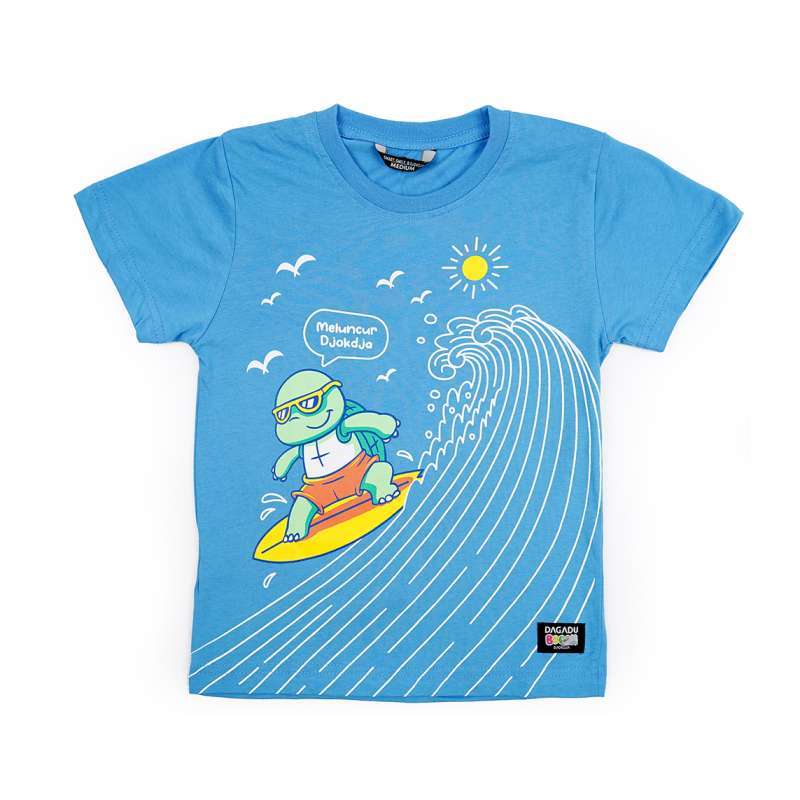 Dagadu Kaos Anak 0-7 Tahun Meluncur Djok - Azure Blue