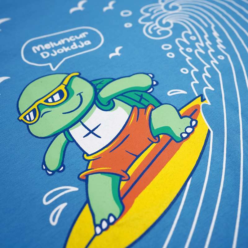 Dagadu Kaos Anak 0-7 Tahun Meluncur Djok - Azure Blue