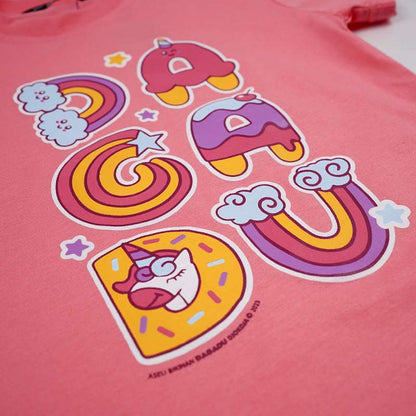 Dagadu Kaos Anak Usia 0-7 Tahun Unicorn - Pink