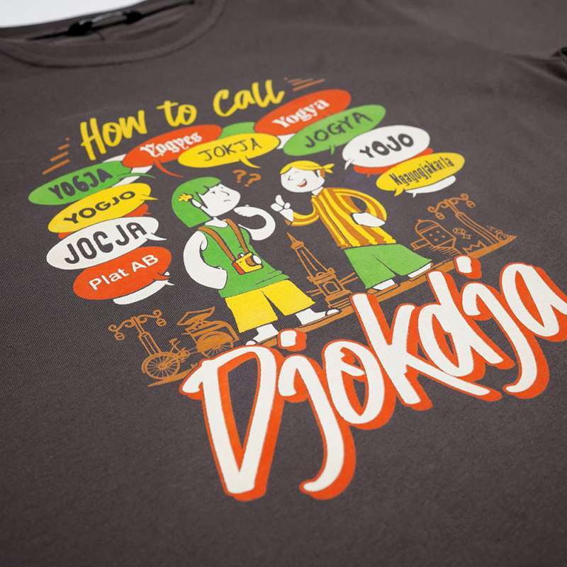Dagadu Kaos Anak Usia 7-14 Tahun Call Djokdja - Charcoal
