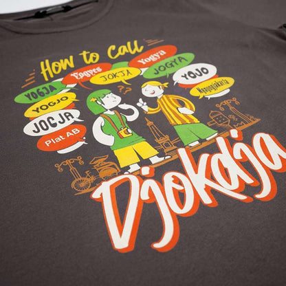 Dagadu Kaos Anak Usia 7-14 Tahun Call Djokdja - Charcoal