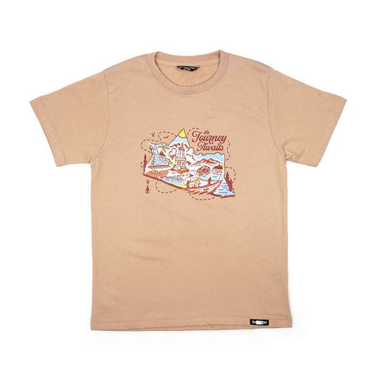 Dagadu Kaos Anak Usia 7-14 Tahun Journey - Beige