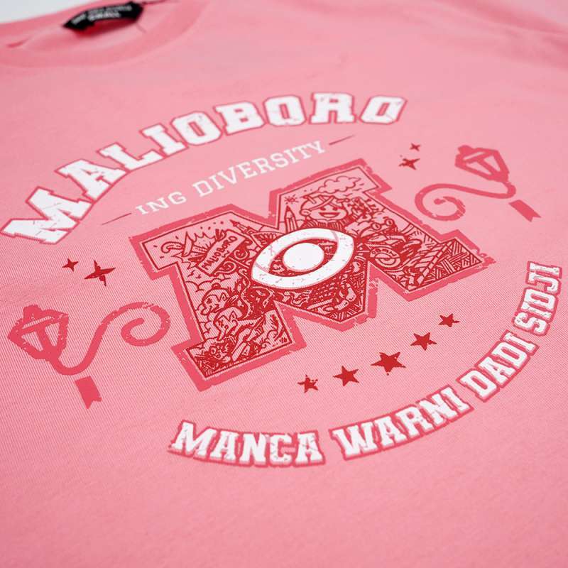 Dagadu Kaos Anak Usia 7-14 Tahun Malioing - Flamingo Pink