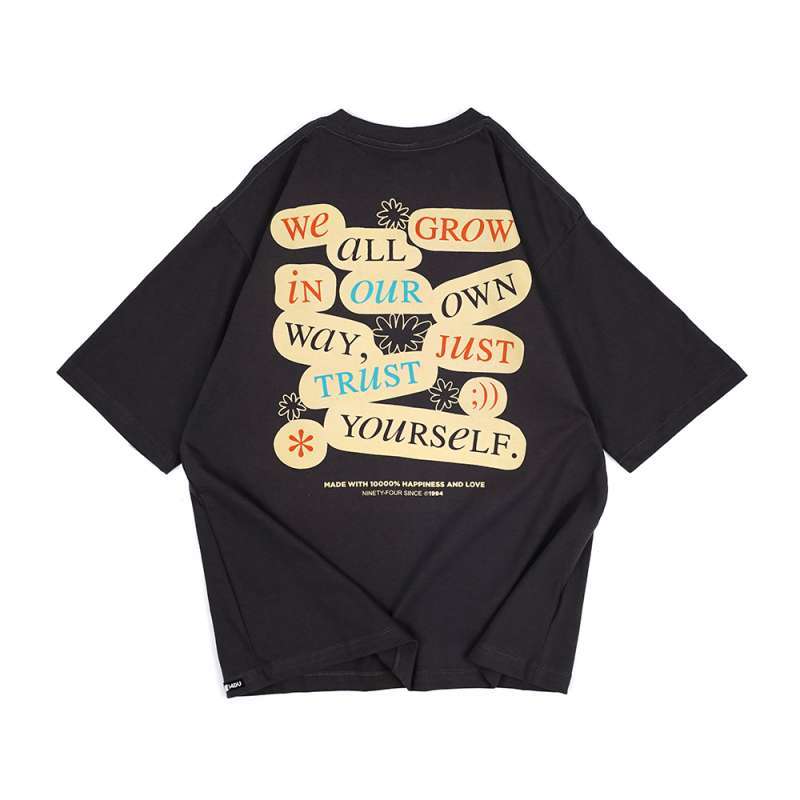 Dagadu Kaos Oversize Grow - Charcoal