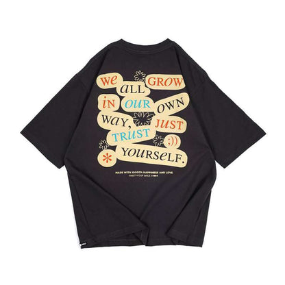 Dagadu Kaos Oversize Grow - Charcoal