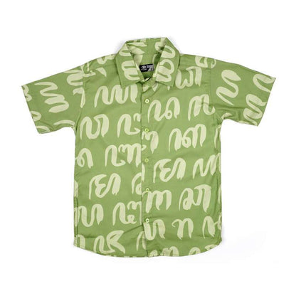 Dagadu Kemeja Aksara - Olive Green