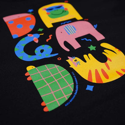 Dagadu Kaos Anak Usia 0-7 Tahun Dagazoo - Hitam