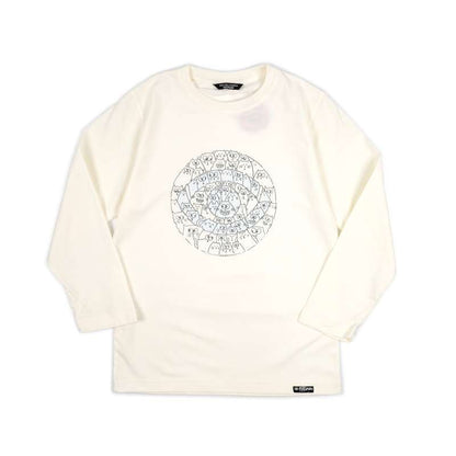 Dagadu Kaos Anak Usia 7-14 Tahun Kucing Doodle - Off White