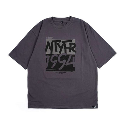 Dagadu Kaos Oversize NTYFR BW - Charcoal