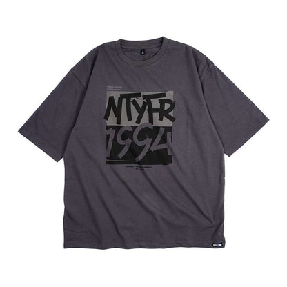 Dagadu Kaos Oversize NTYFR BW - Charcoal