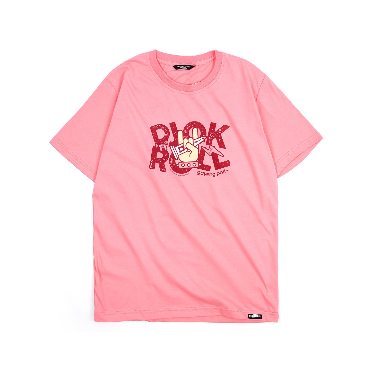 Dagadu Kaos Djokdja Rock n Roll - Flammingo Pink