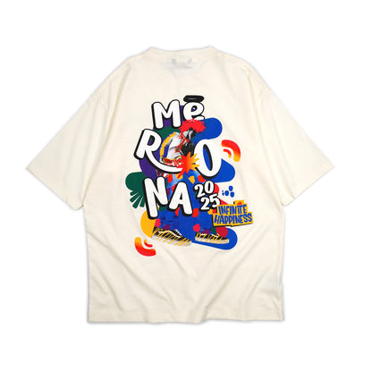 Dagadu Official Merch Merona 2025 Kaos Oversize - Off White