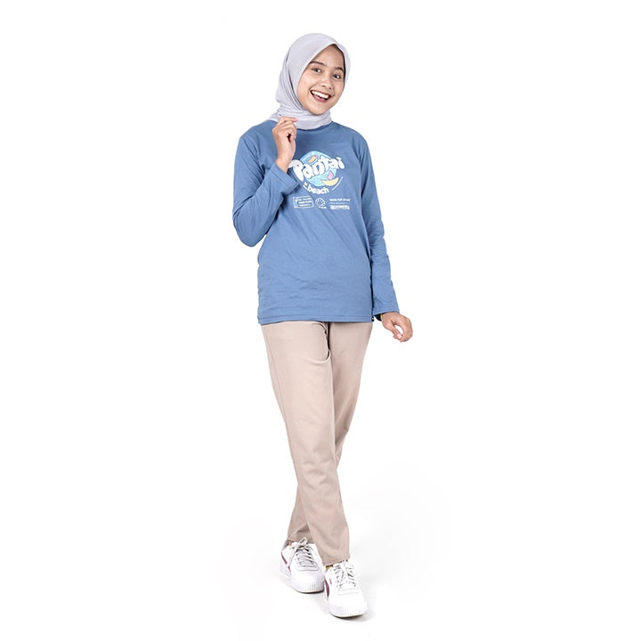 Dagadu Kaos Santai Pantai - Blue Steel