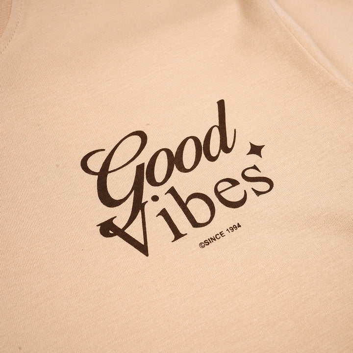 Dagadu Kaos Oversize Good Vibes - Beige