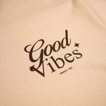 Dagadu Kaos Oversize Good Vibes - Beige